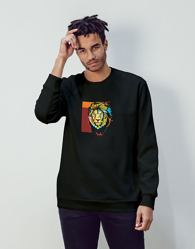 Ultra King Sweatshirt Baskılı Kapüşonsuz Wollook S240